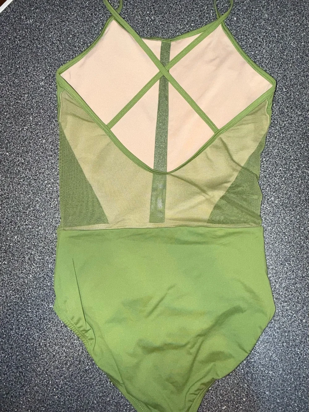 Olive Green One-Piece Leotard Baltogs Size Adult Medium